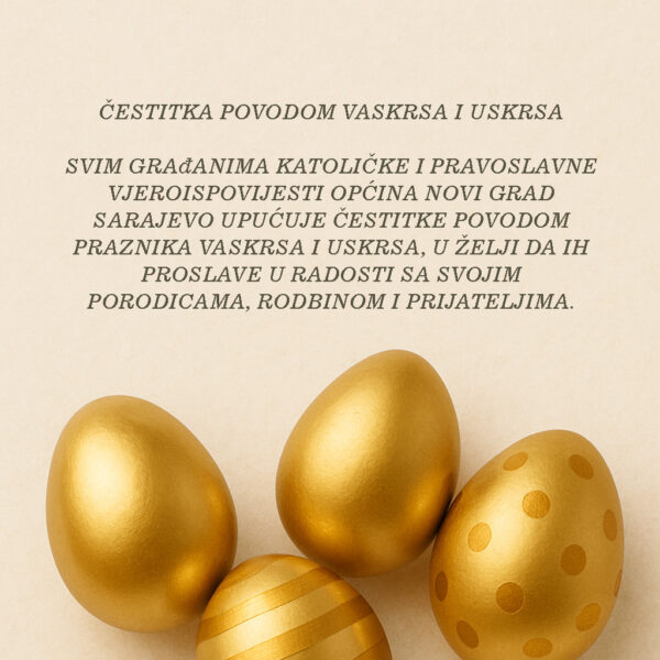 Čestitka povodom Vaskrsa i Uskrsa