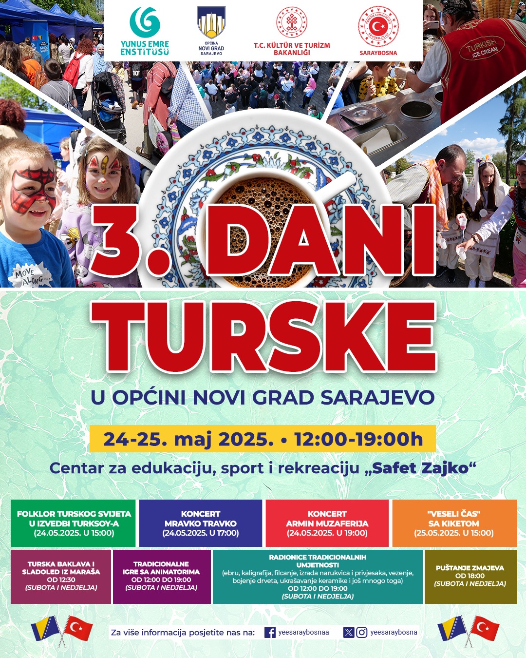 Read more about the article “12. Dječiji festival” i “3. Dani Turske u Općini Novi Grad Sarajevo”