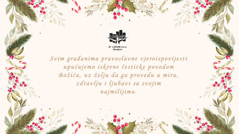 Čestitka povodom pravoslavnog Božića