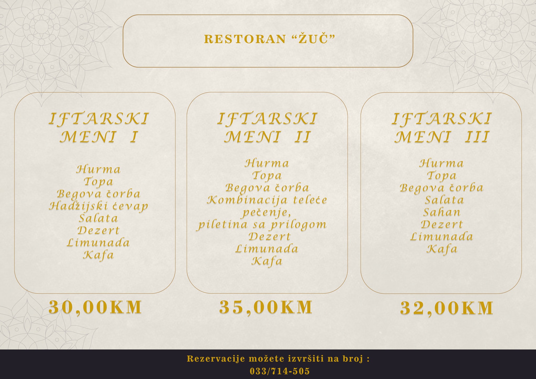 You are currently viewing IFTAR NA DVIJE LOKACIJE – IZABERI SVOJ AMBIJENT