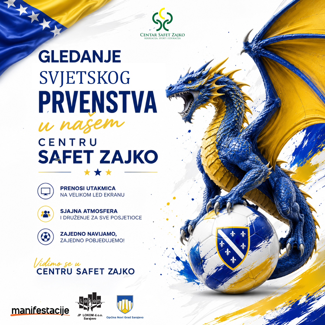 You are currently viewing  GLEDANJE SVJETSKOG PRVENSTVA U CENTRU “SAFET ZAJKO”